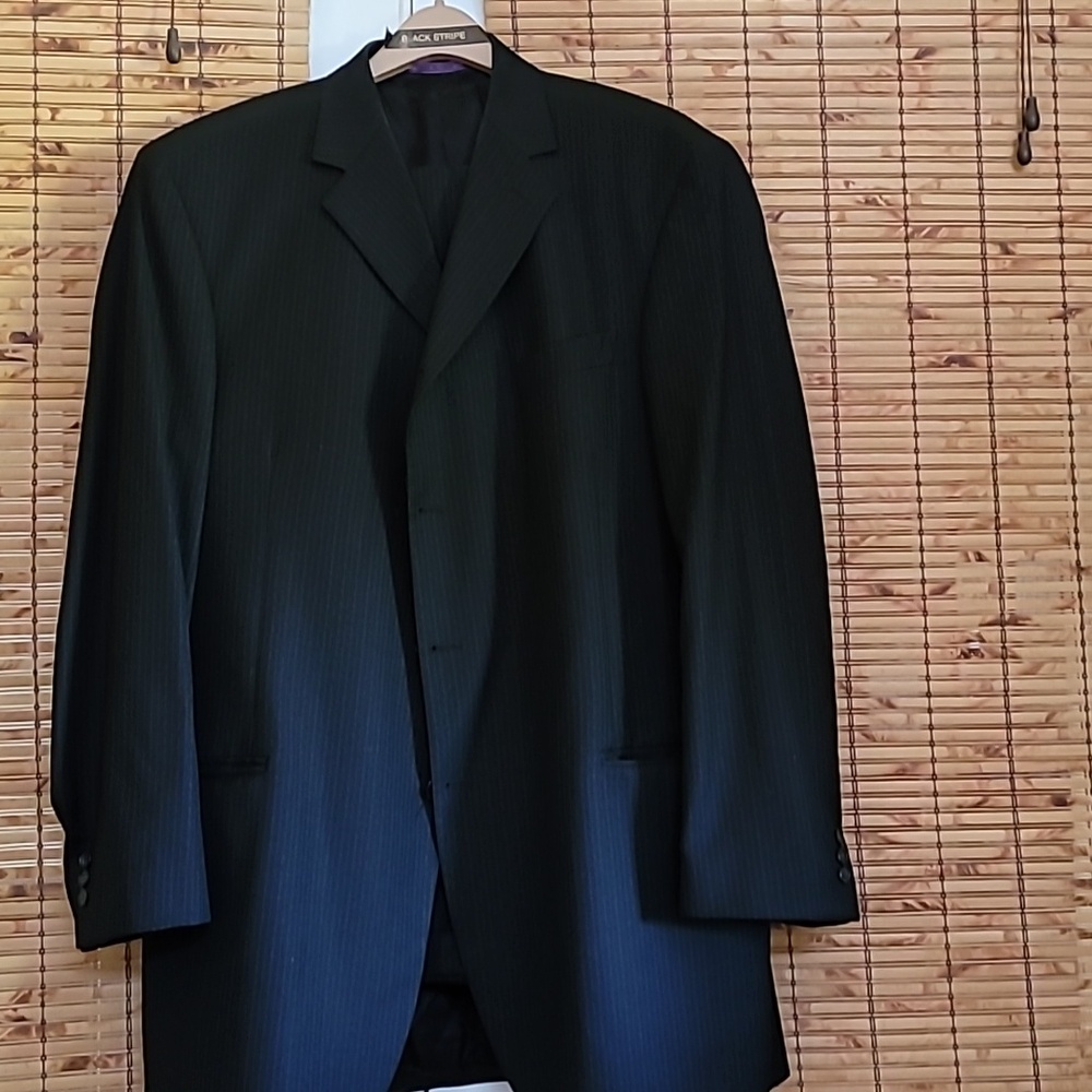 2 Piece Earvine Magic Johnson Suit 40 Black Stripe